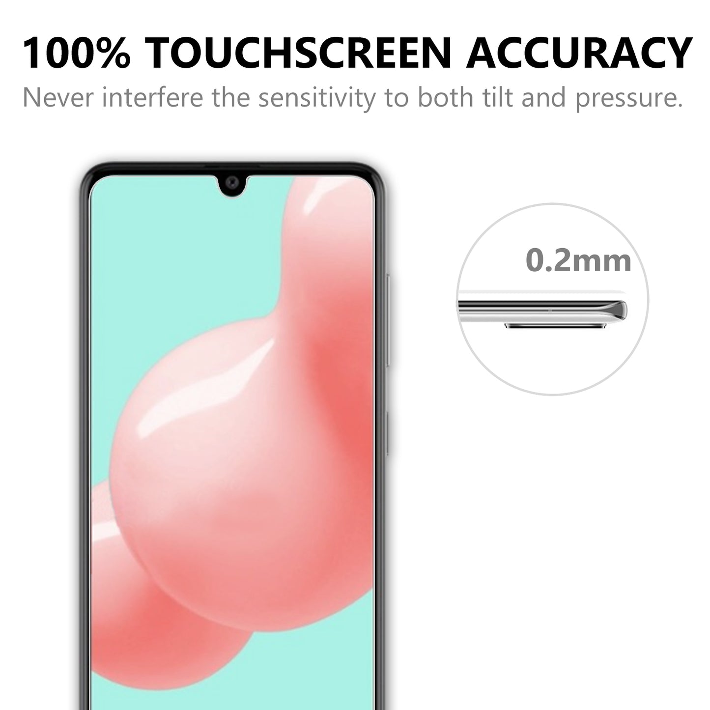 2.5D 9H Arc Edge Full Screen Tempered Glass Guard for Samsung Galaxy A41 (Global Version)