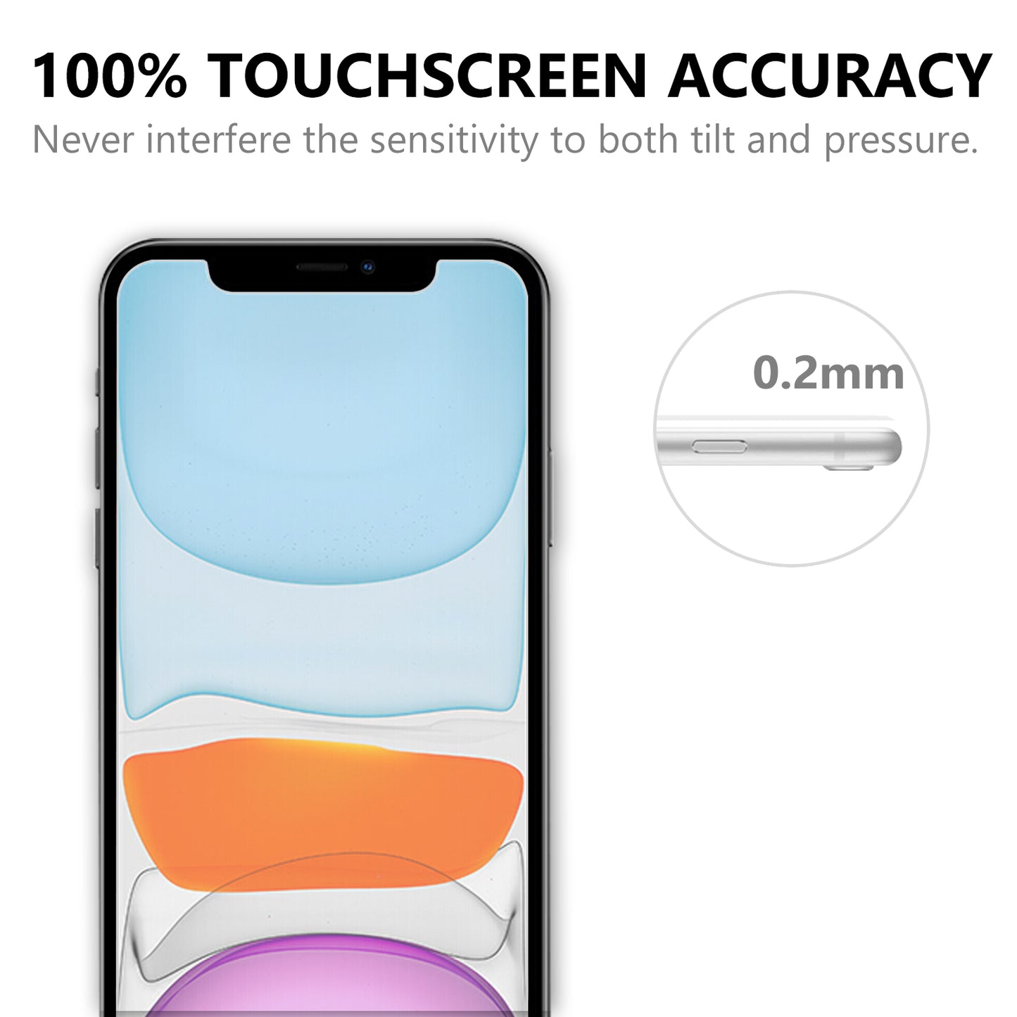 2.5D 9H Arc Edge Fingerprint Proof Screen Tempered Glass Protector for Apple iPhone 12 Pro Max 6.7 inch