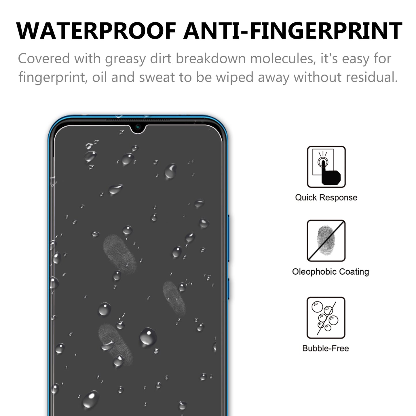 2.5D 9H Arc Edge Tempered Glass Screen Protector for Xiaomi Mi 10 Lite 5G