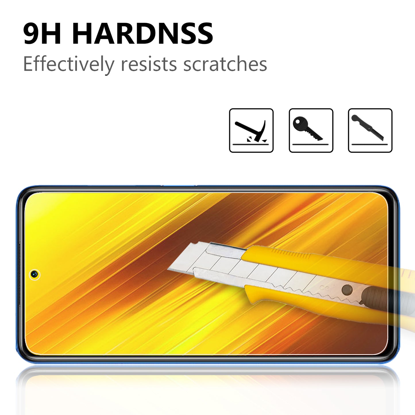 2.5D 9H Arc Edge Tempered Glass Screen Protector for Xiaomi Poco X3 NFC/Poco X3