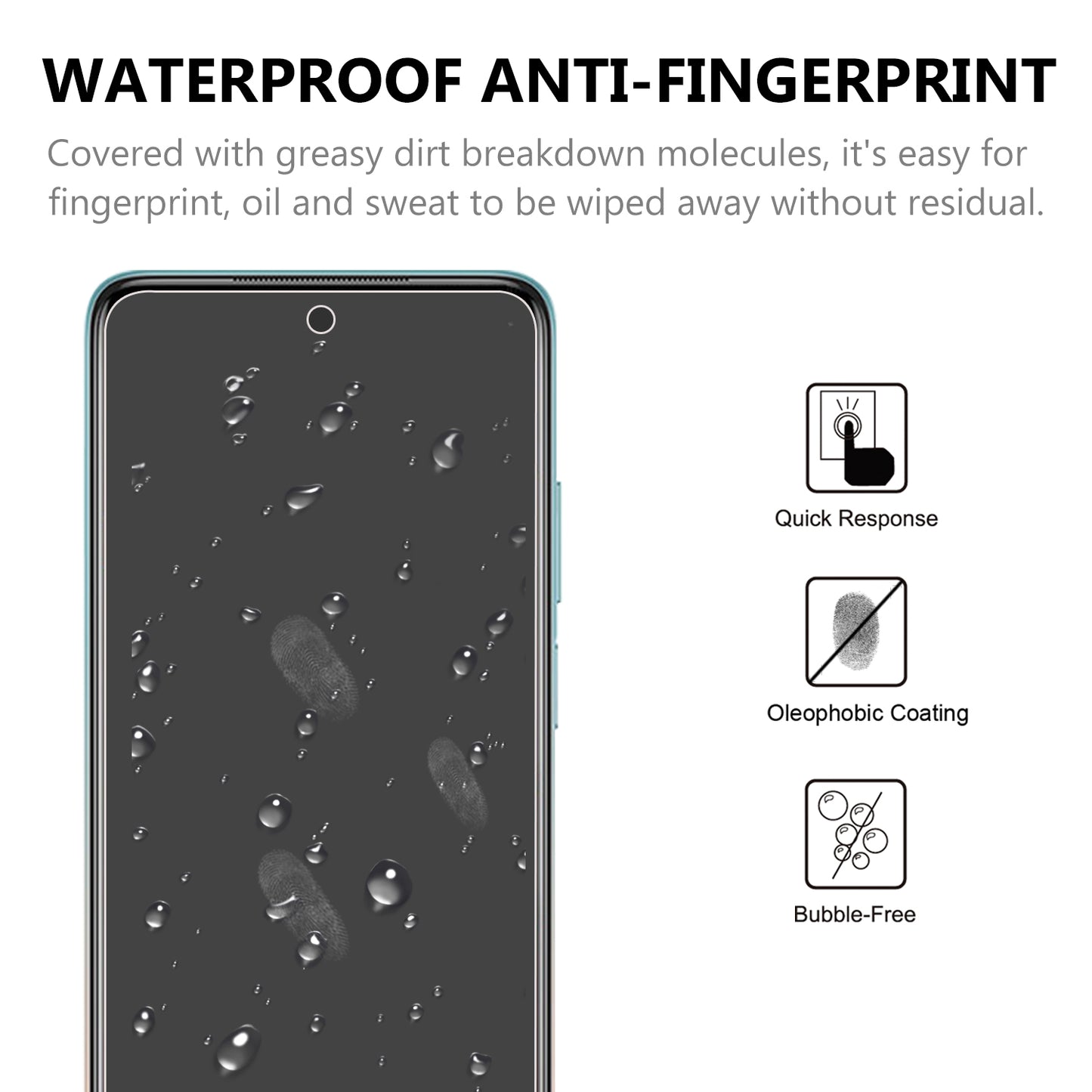 2.5D 9H Arc Edge Tempered Glass Screen Protector for Xiaomi Poco X3 NFC/Poco X3