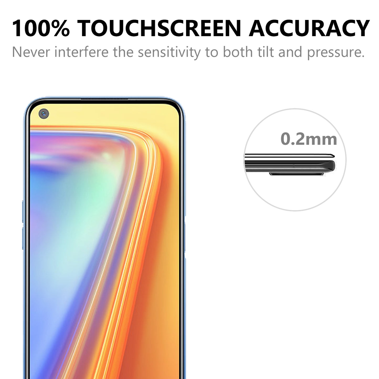 Full Glue Full Size Tempered Glass Screen Protector for Realme 7 (Global) / Realme 7 (Asia)