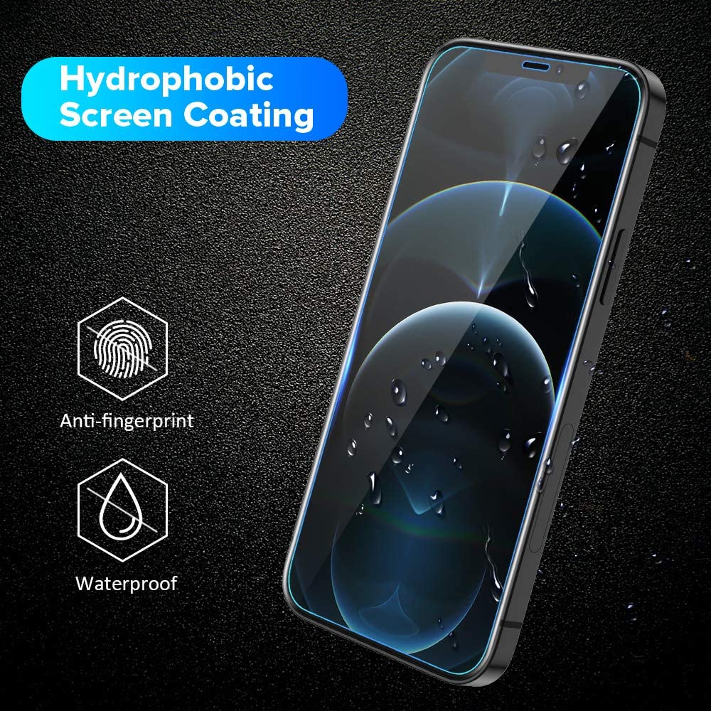 2.5D Arc Edge 9H Tempered Glass Screen Film with Back Film for iPhone 12/12 Pro