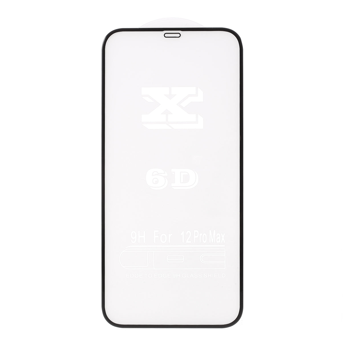 6D Full Size Cold Carving Tempered Glass Screen Film (Full Glue) for iPhone 12 / 12 Pro