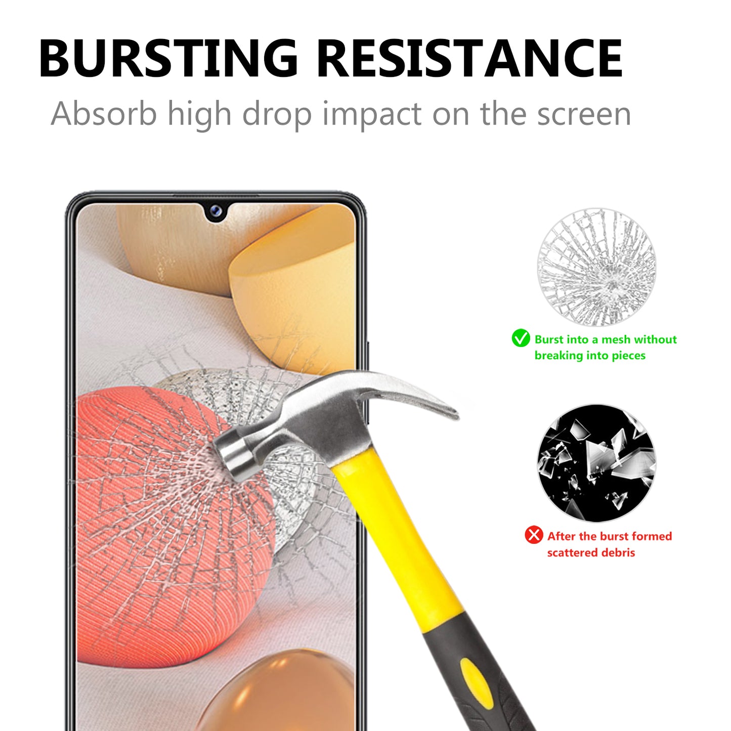 2.5D Arc Edge Tempered Glass Screen Protector Film for Samsung Galaxy A42 5G