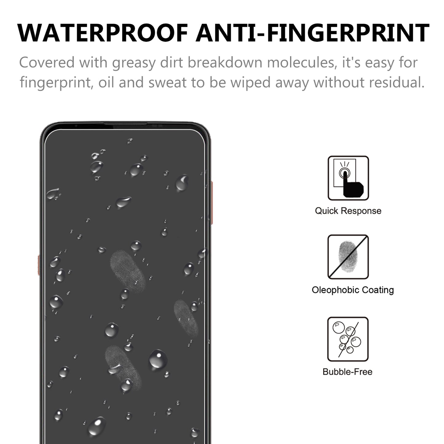 2.5D Arc Edge Good Quality Tempered Glass Screen Protector for Motorola Moto G9 Plus