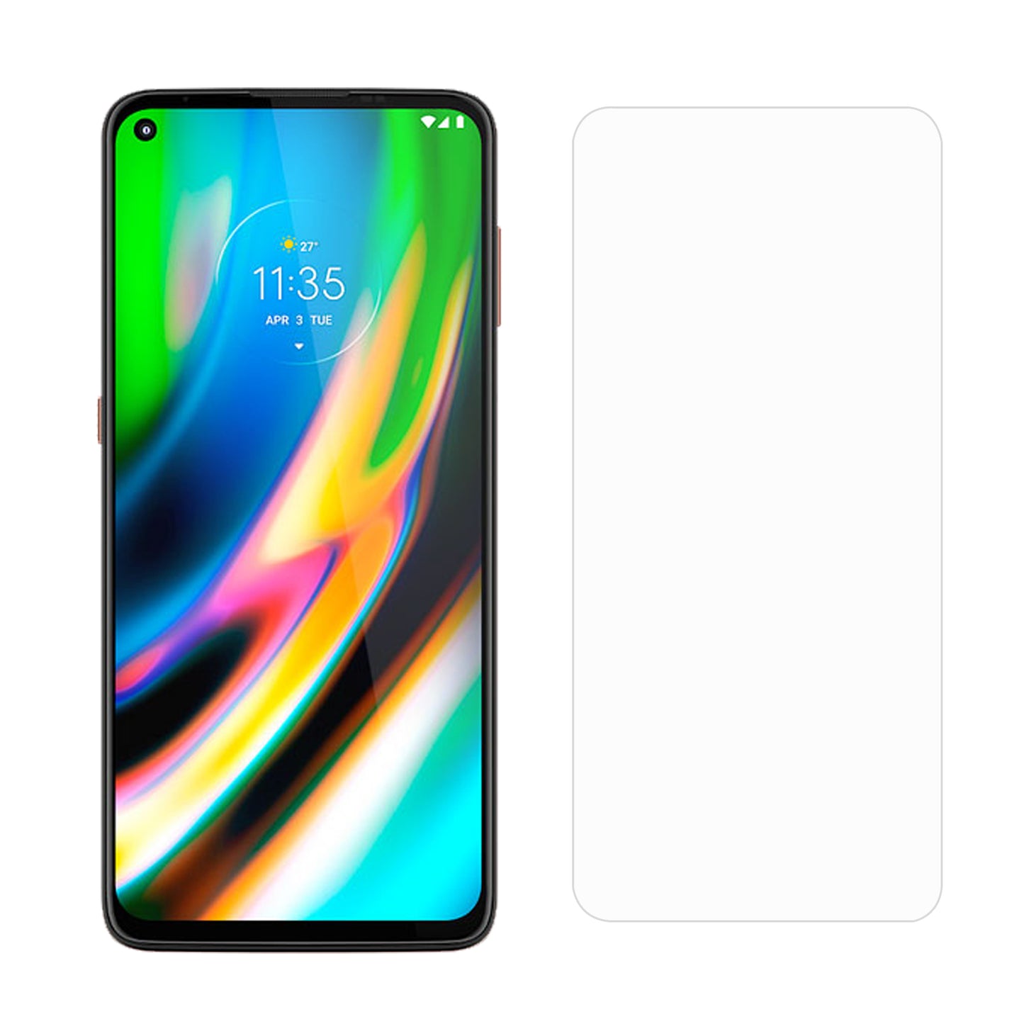 2.5D Arc Edge Good Quality Tempered Glass Screen Protector for Motorola Moto G9 Plus