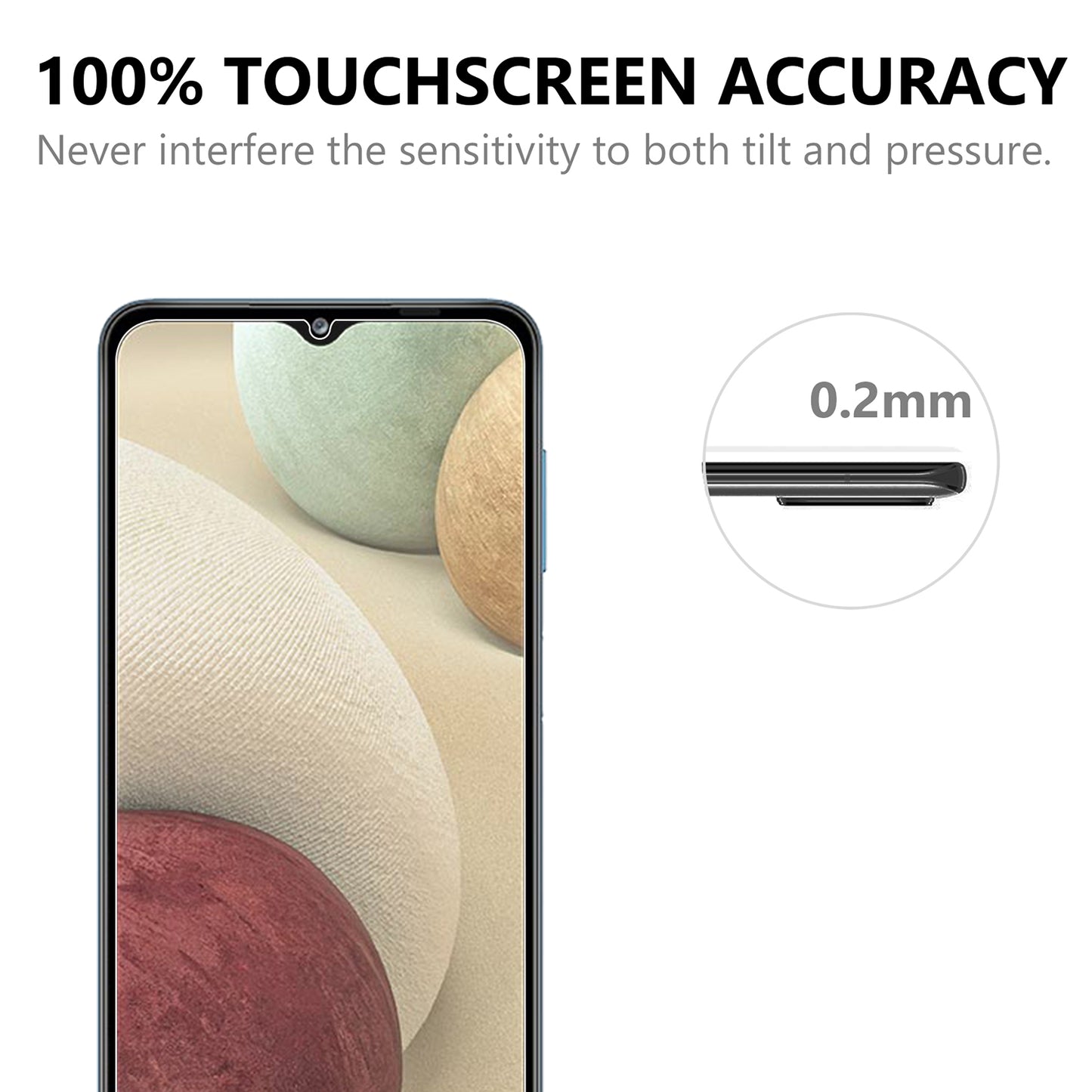 2.5D Arc Edge Ultra-thin Clear Tempered Glass Film Screen Protector for Samsung Galaxy A12