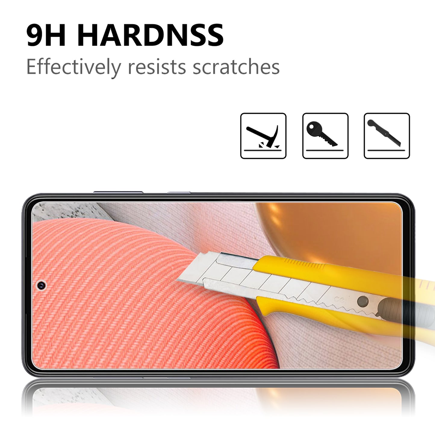 2.5D Arc Edge Good Quality Tempered Glass Film Screen Protector for Samsung Galaxy A72 5G / A72 4G