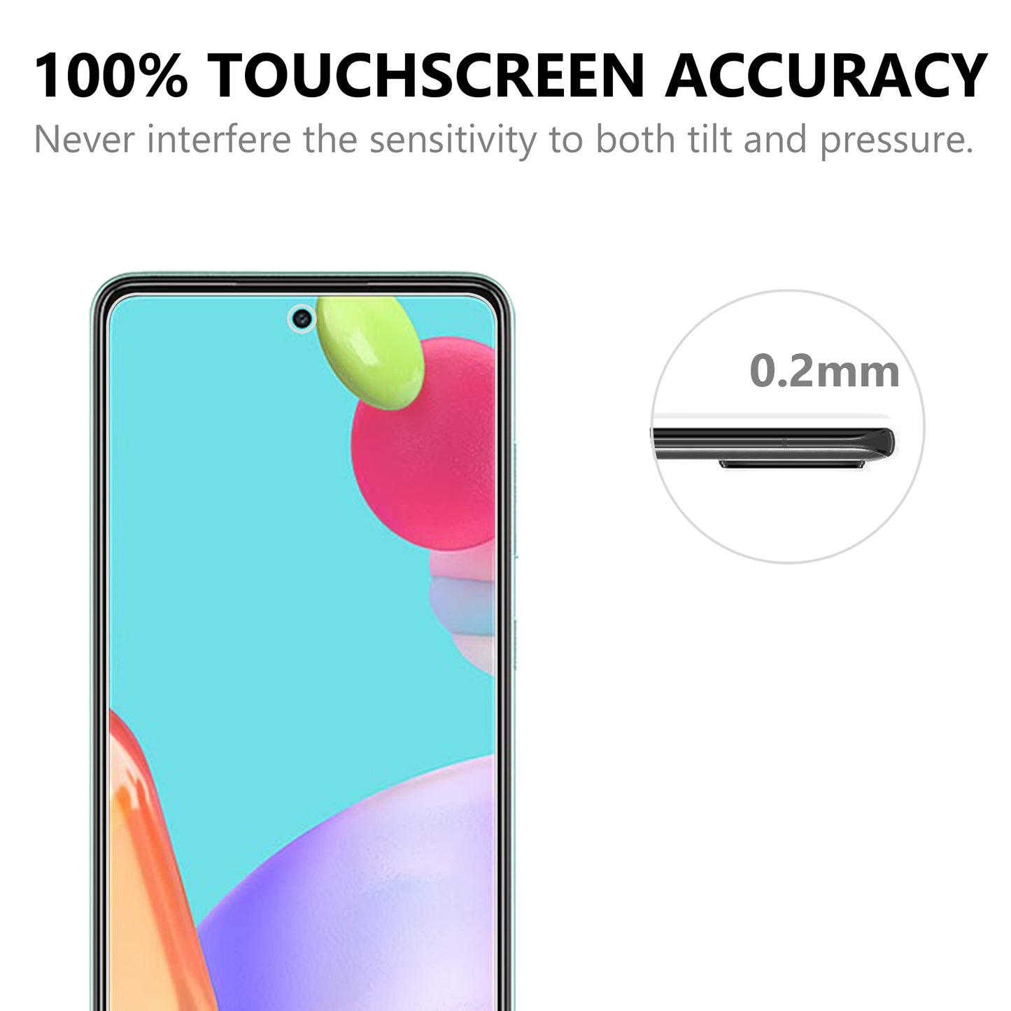 2.5D Arc Edge Good Quality Tempered Glass Film Screen Protector for Samsung Galaxy A52 4G/5G / A52s 5G