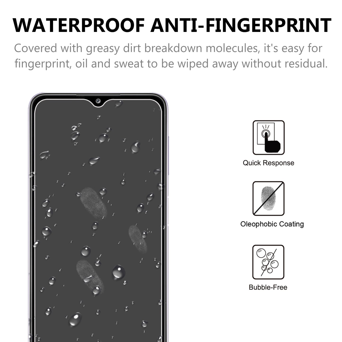 2.5D Arc Edge Good Quality Tempered Glass Film Screen Protector for Samsung Galaxy A32 5G/M32 5G