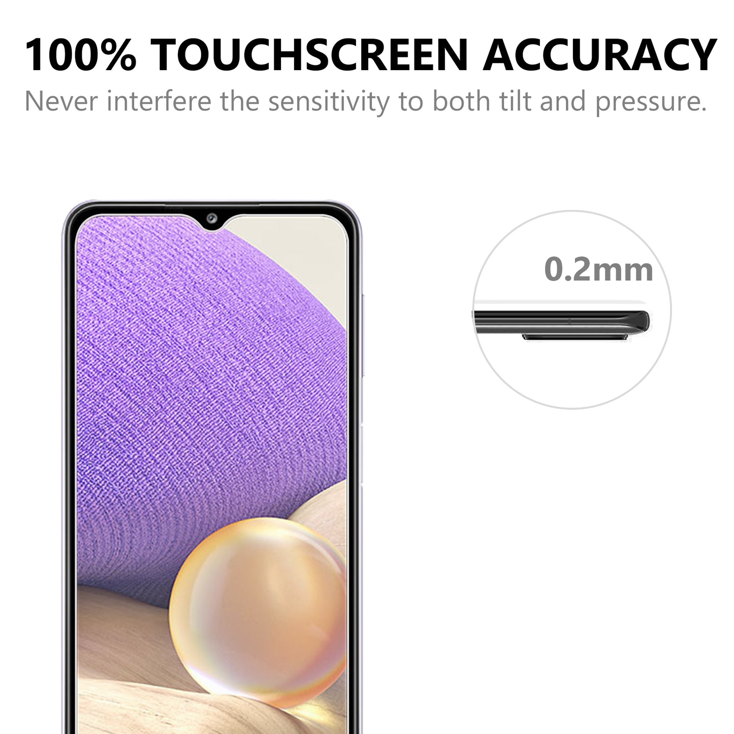 2.5D Arc Edge Good Quality Tempered Glass Film Screen Protector for Samsung Galaxy A32 5G/M32 5G