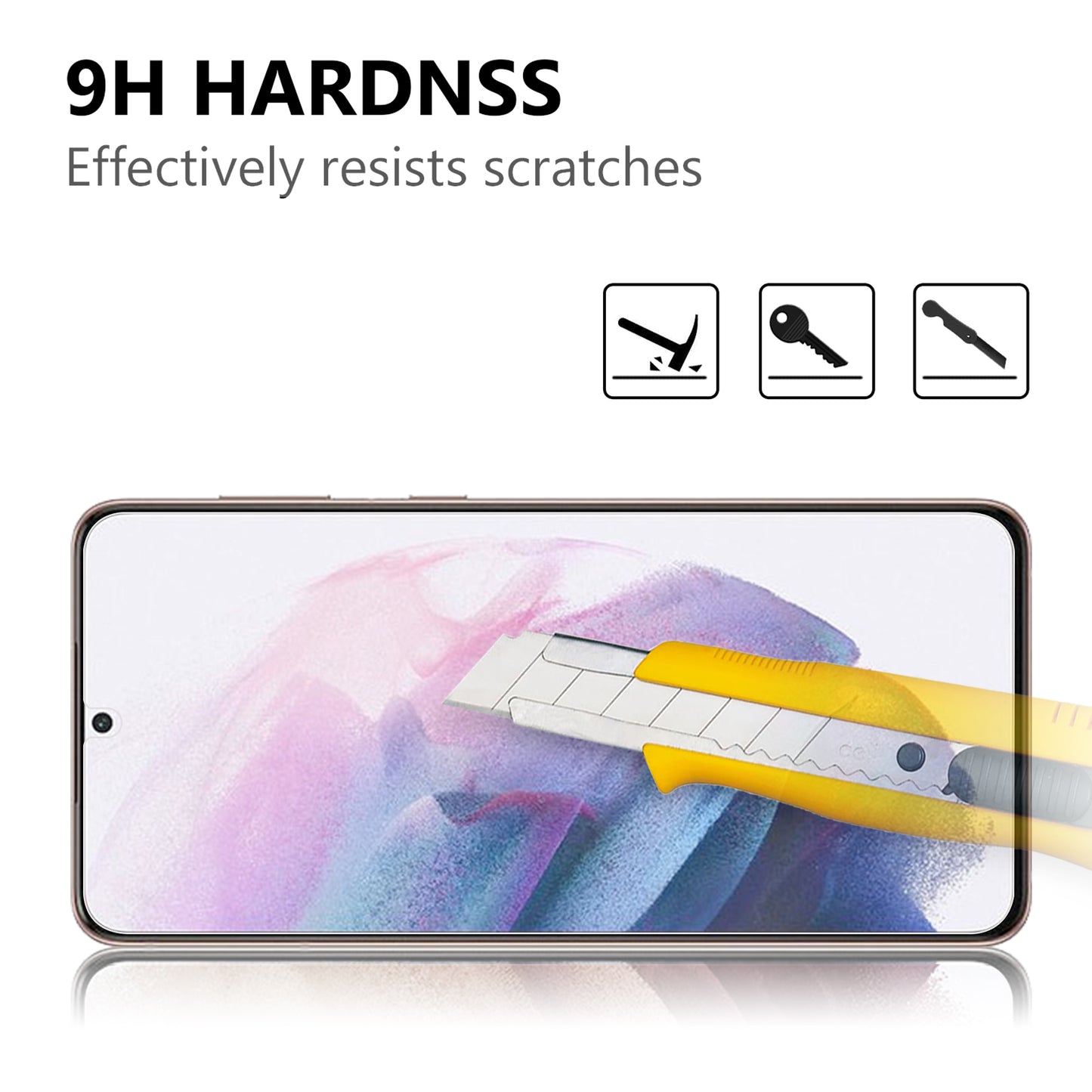 2.5D 9H Arc Edge Tempered Glass Guard Screen Protector for Samsung Galaxy S21+ 5G