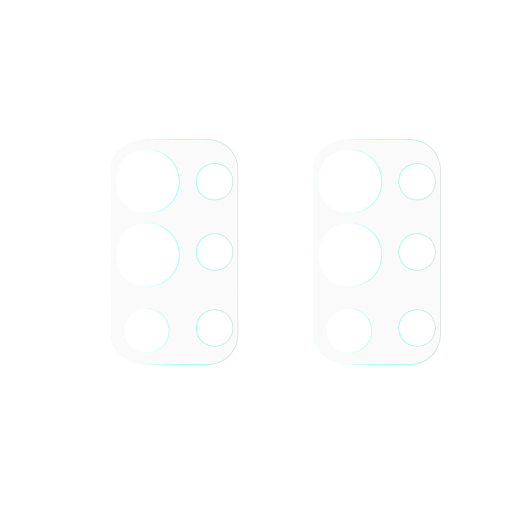 2PCS/Set 3D Arc Edge Ultra Clear Full Coverage Tempered Glass Camera Lens Film for OnePlus 9R