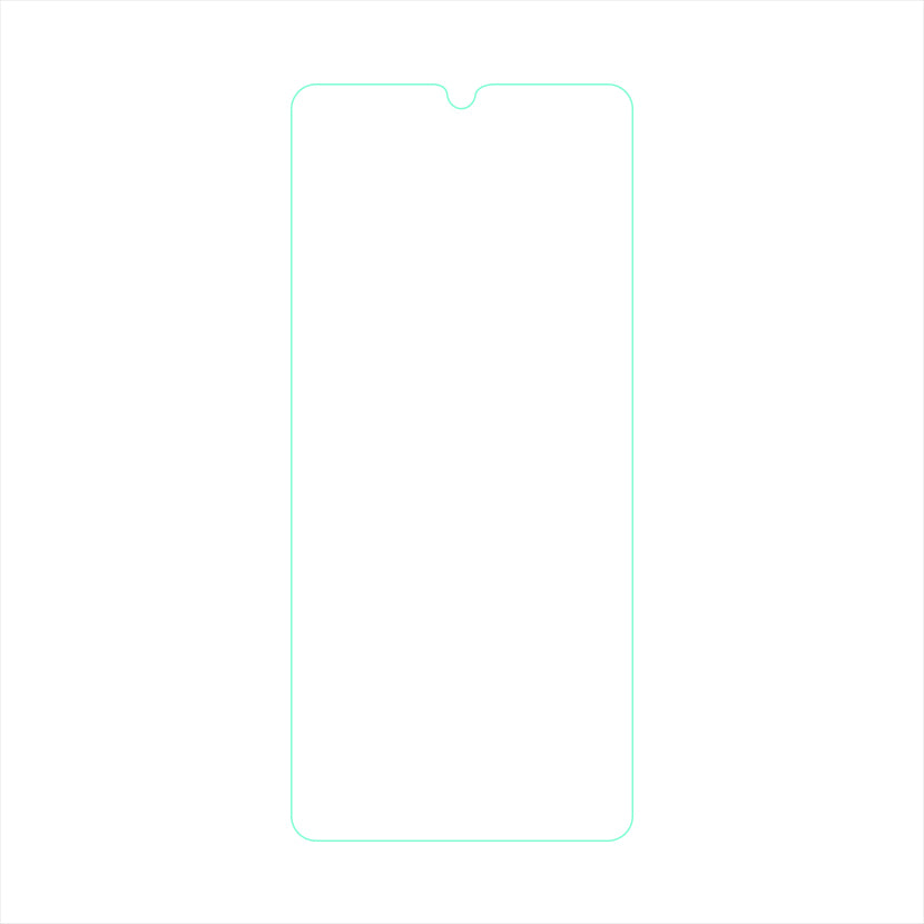 0.3mm Arc Edge Tempered Glass Mobile Phone Front Screen Protector Film Guard for vivo V21