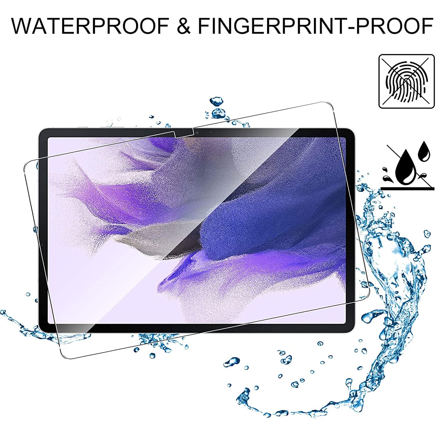 2.5D 9H Arc Edge Ultra Clear Anti-explosion Tempered Glass Screen Protector for Samsung Galaxy Tab S7 FE