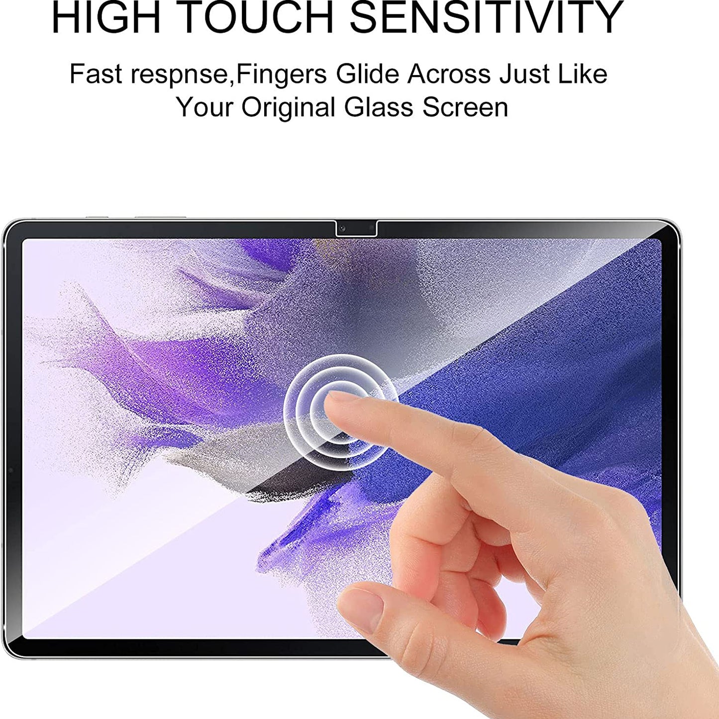 2.5D 9H Arc Edge Ultra Clear Anti-explosion Tempered Glass Screen Protector for Samsung Galaxy Tab S7 FE