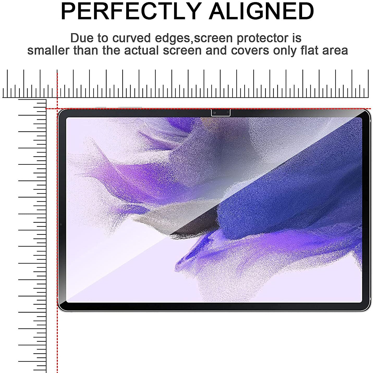 2.5D 9H Arc Edge Ultra Clear Anti-explosion Tempered Glass Screen Protector for Samsung Galaxy Tab S7 FE