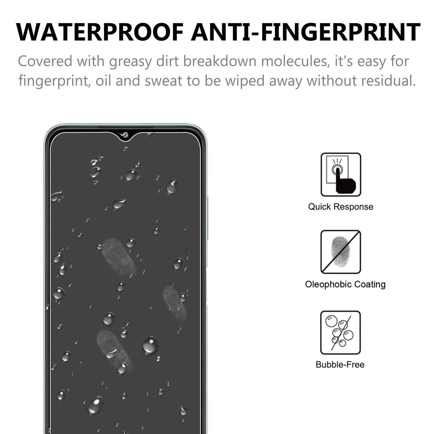 2.5D Arc Edge 9H Hardness Tempered Glass Guard Screen Protector for Galaxy A22 5G (EU Version)