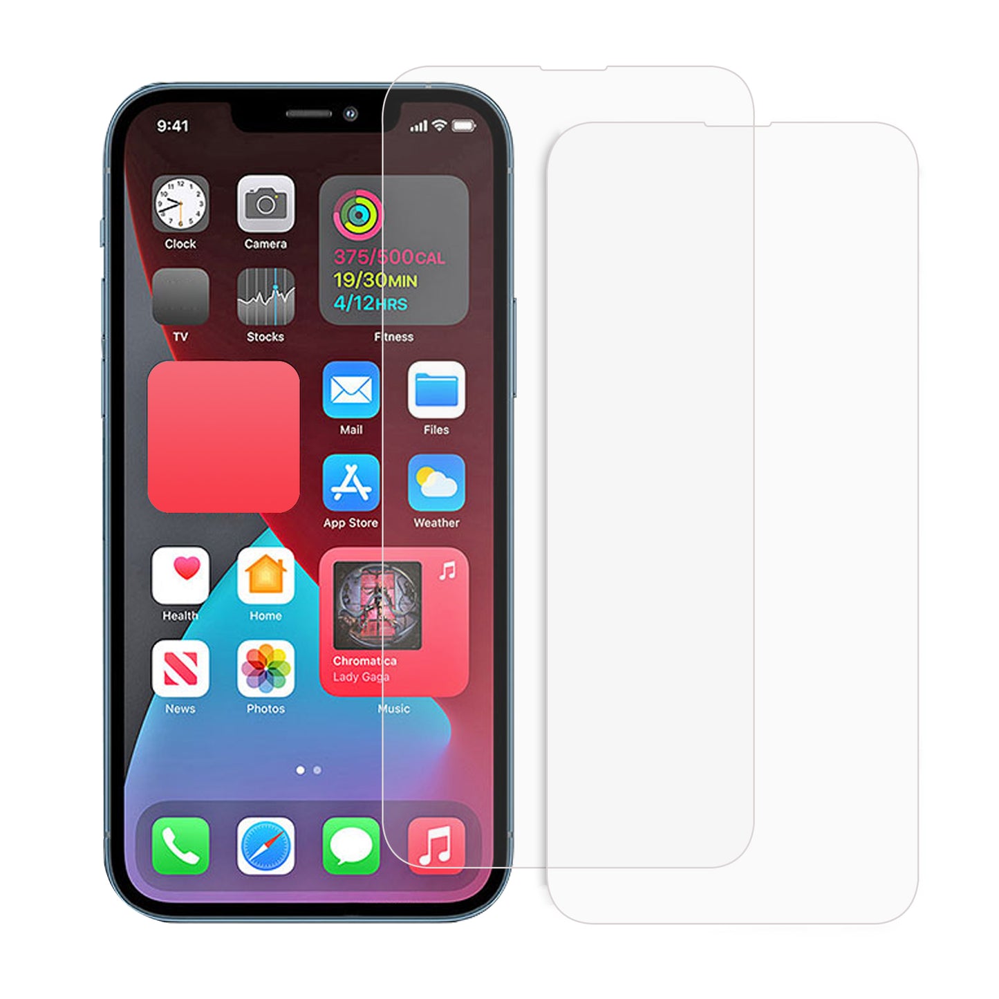 2PCS 9H 2.5D Tempered Glass Screen Protector for iPhone 13 Pro Max / 14 Plus