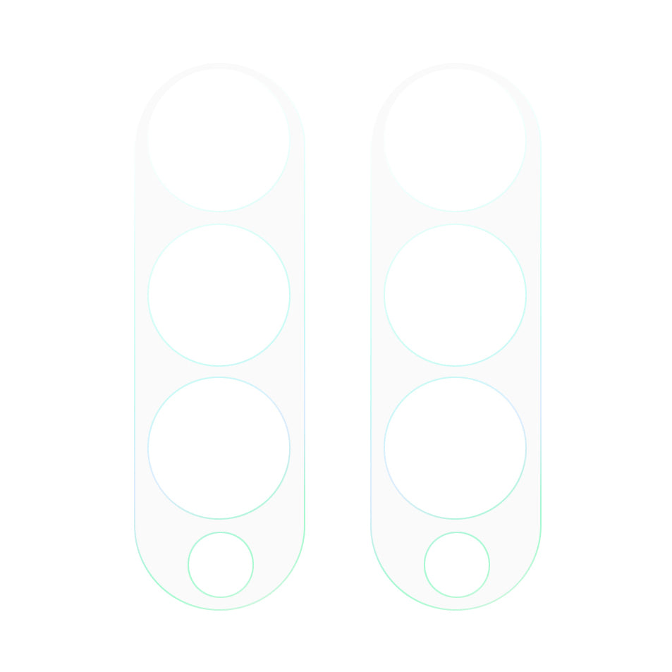 2Pcs/Set 3D Ultra Clear Tempered Glass Camera Lens Film for Samsung Galaxy Z Fold3 5G