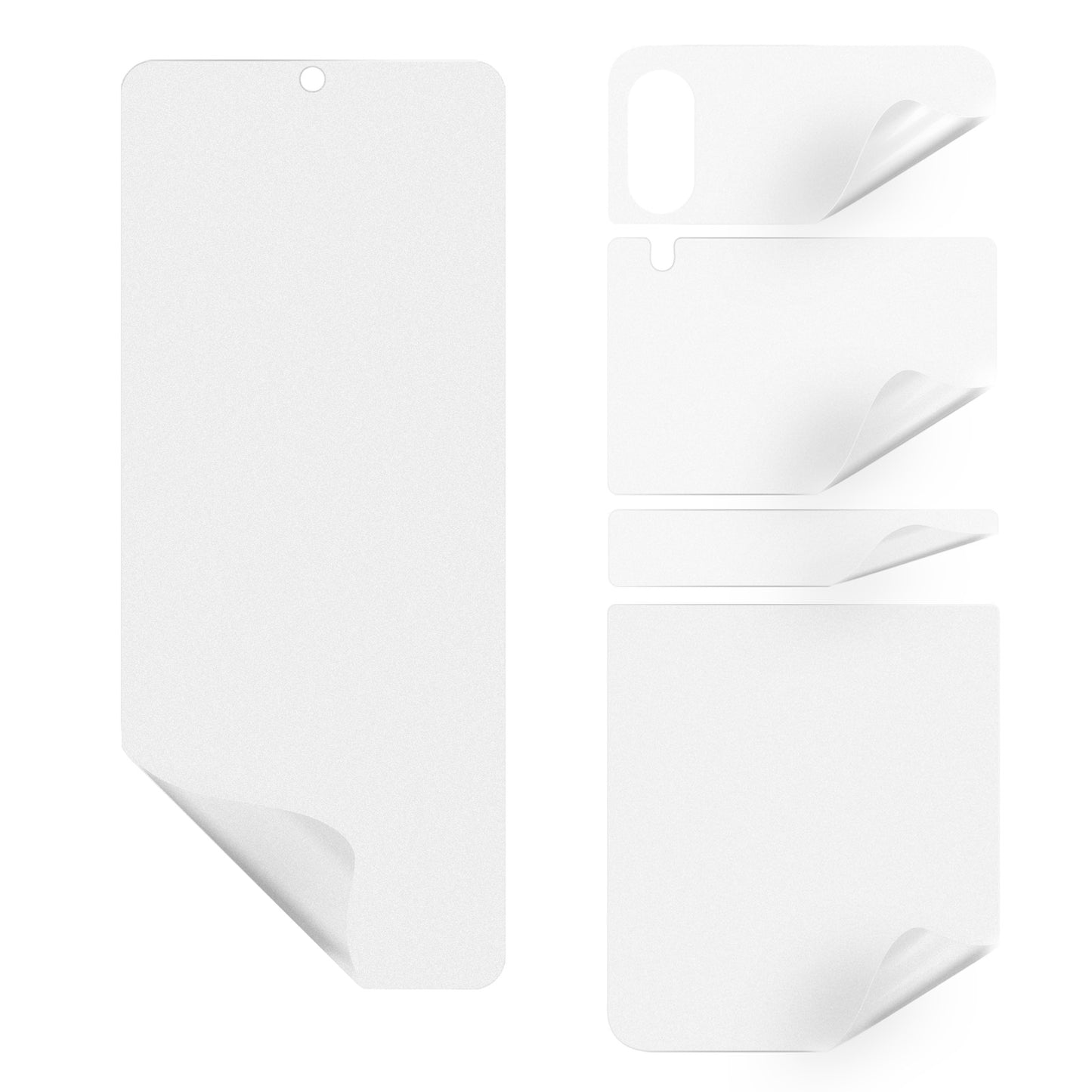1 Set Matte Anti-fingerprint Complete Covering PET Screen Protector Film for Samsung Galaxy Z Flip3 5G