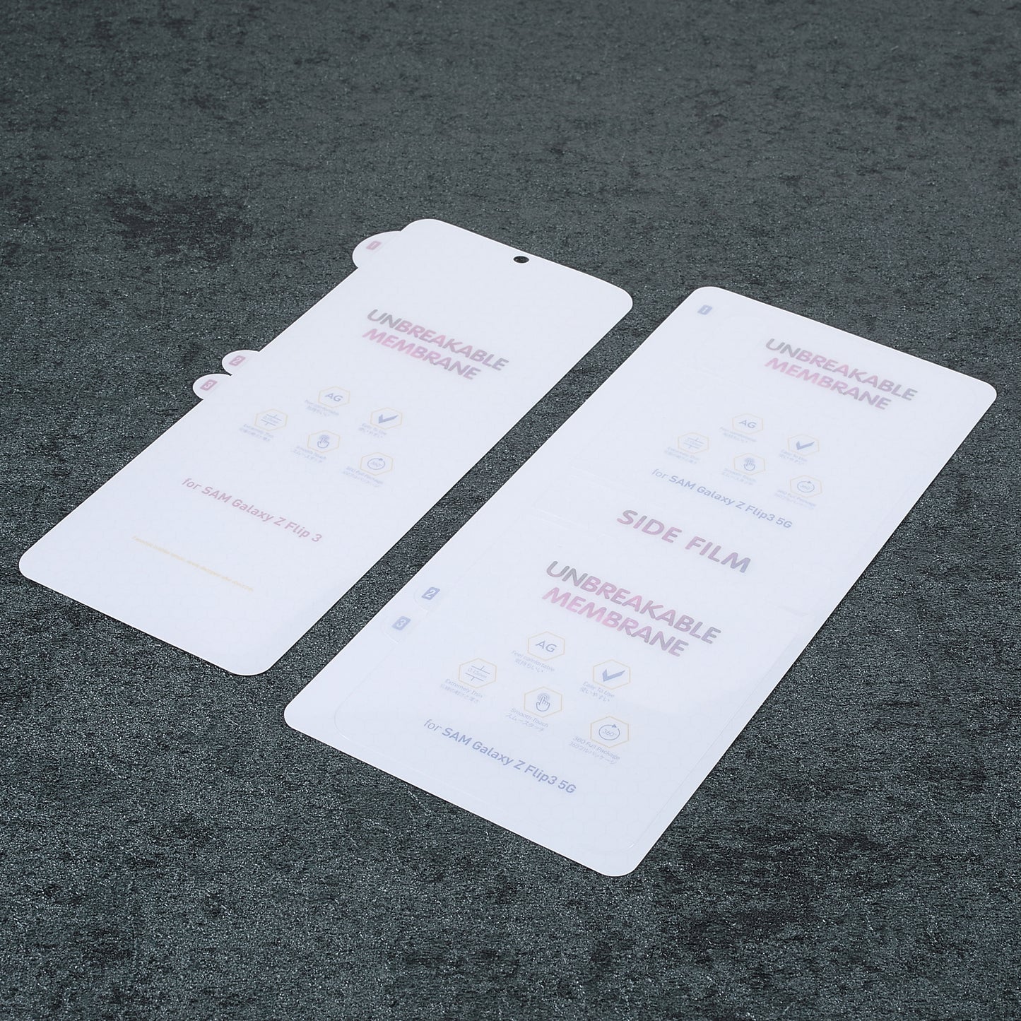 1 Set Matte Anti-fingerprint Complete Covering PET Screen Protector Film for Samsung Galaxy Z Flip3 5G