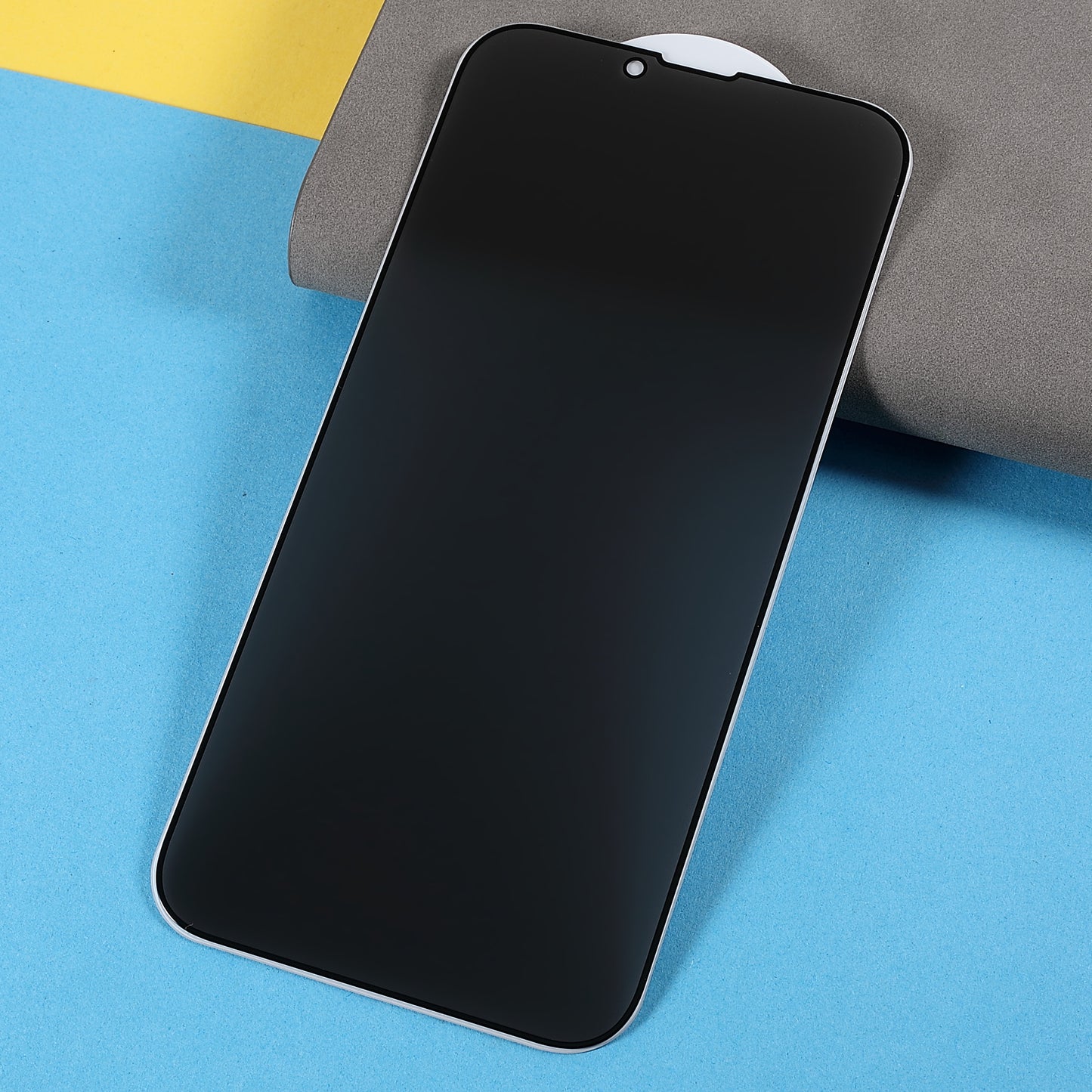 For i iPhone 13 / 13 Pro / 14 Full Screen High Definition Matte Silk Printing Full Glue Anti-spy Tempered Glass Screen Protector Film