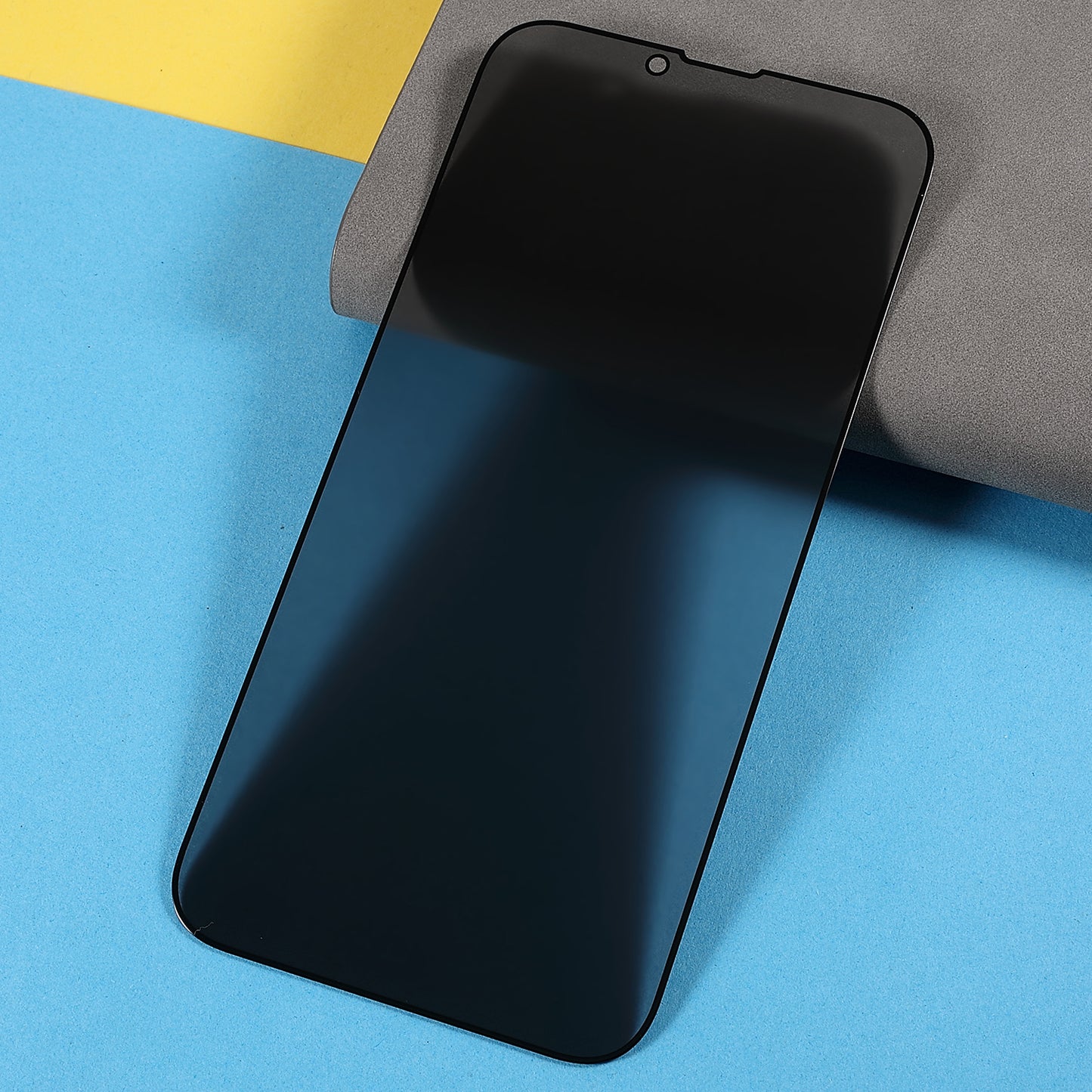 For i iPhone 13 / 13 Pro / 14 Full Screen High Definition Matte Silk Printing Full Glue Anti-spy Tempered Glass Screen Protector Film