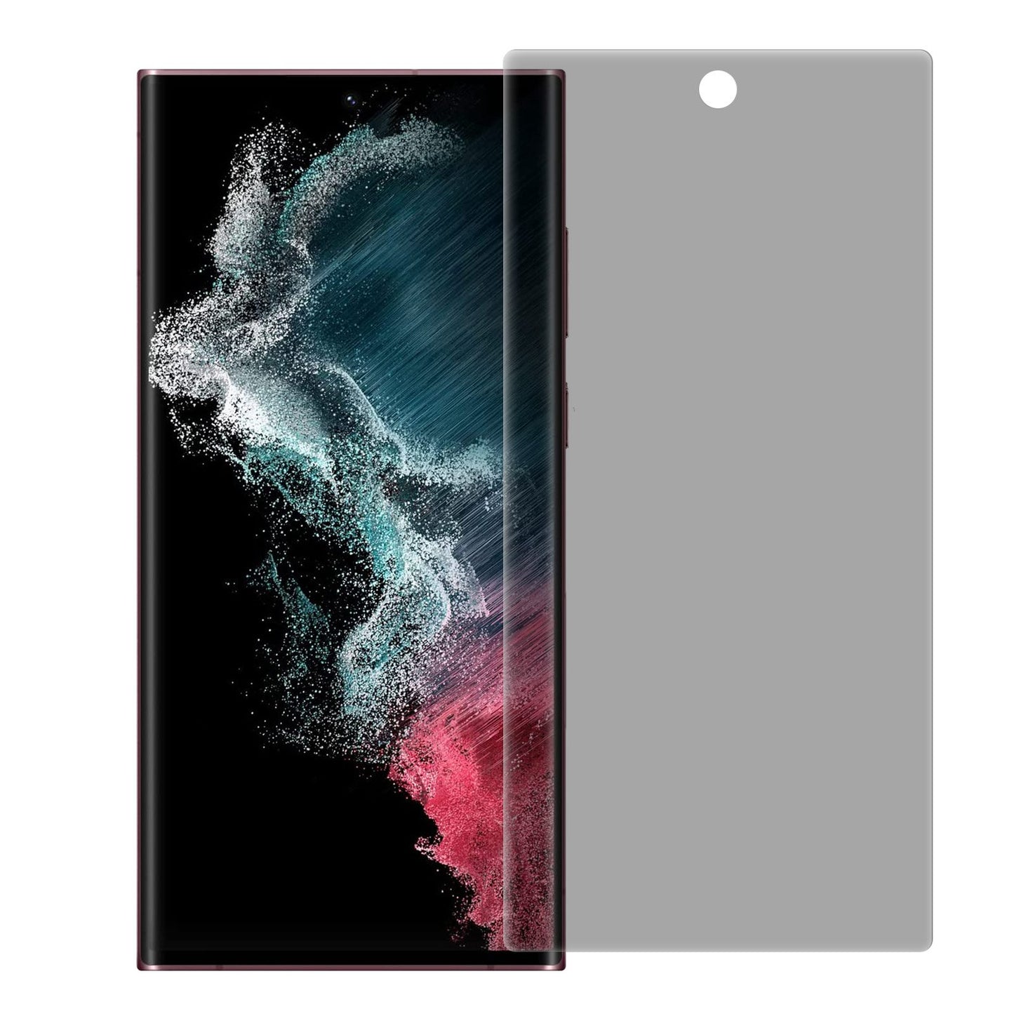 For Samsung Galaxy S22 Ultra 5G Privacy TPU+PET Screen Protector Full Cover Anti-spy Ceramic High Sensitivity Film