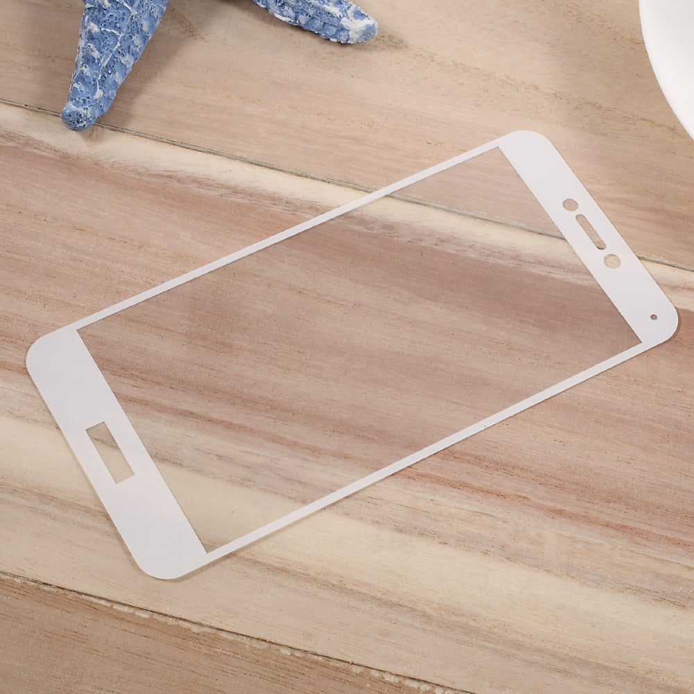 For Huawei P10 Silk Print Full Screen Cover Mobile Tempered Glass Protector Film