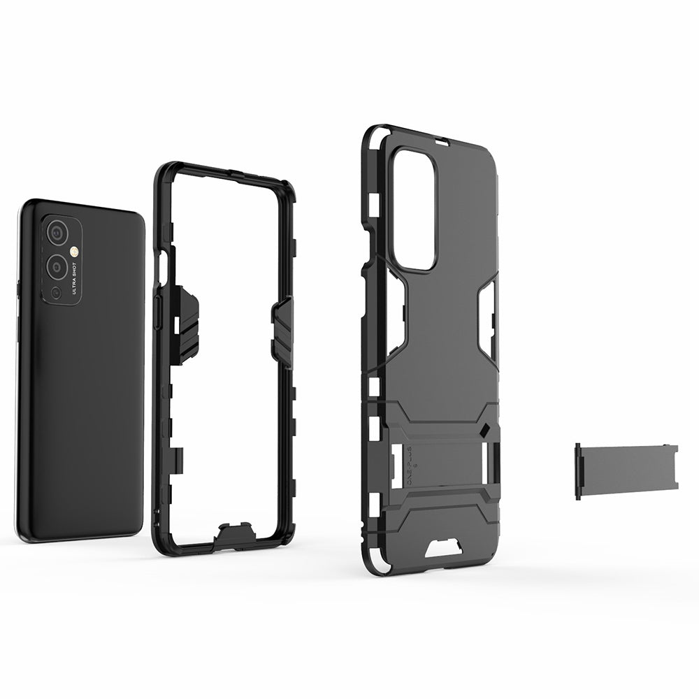 2 in 1 Kickstand Plastic + TPU Hybrid Cover for OnePlus 9 (EU / US Version)