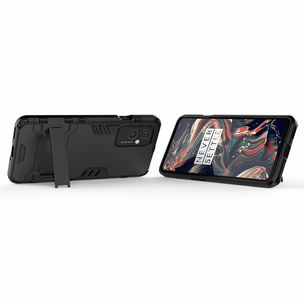 2 in 1 Kickstand Plastic + TPU Hybrid Cover for OnePlus 9 (EU / US Version)