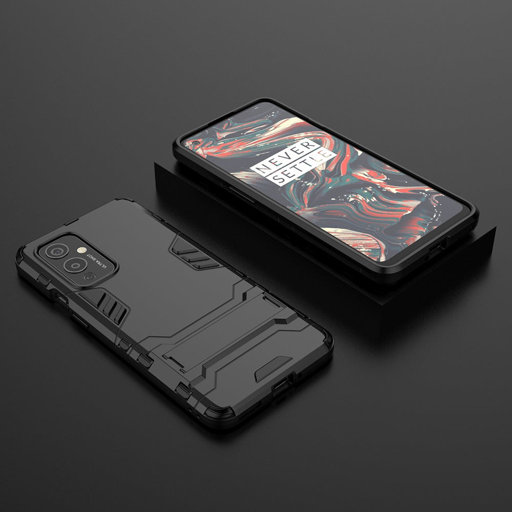 2 in 1 Kickstand Plastic + TPU Hybrid Cover for OnePlus 9 (EU / US Version)