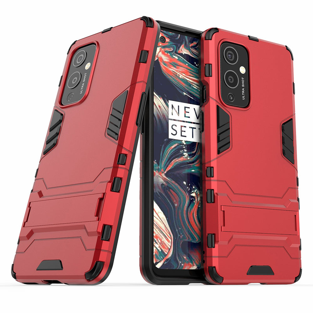 2 in 1 Kickstand Plastic + TPU Hybrid Cover for OnePlus 9 (EU / US Version)