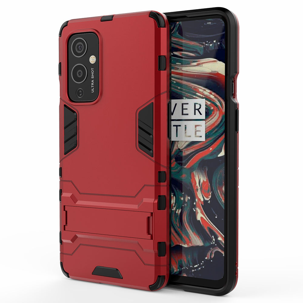 2 in 1 Kickstand Plastic + TPU Hybrid Cover for OnePlus 9 (EU / US Version)