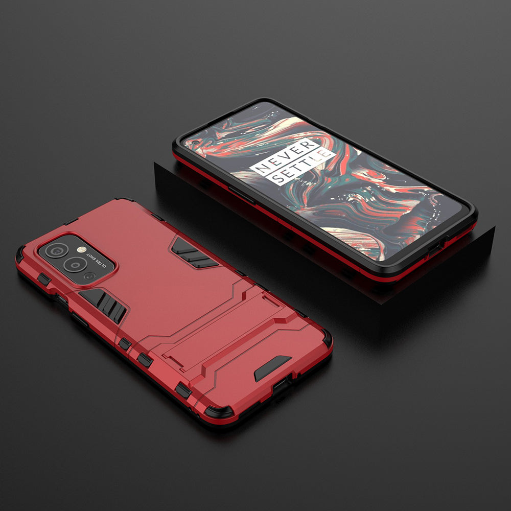 2 in 1 Kickstand Plastic + TPU Hybrid Cover for OnePlus 9 (EU / US Version)