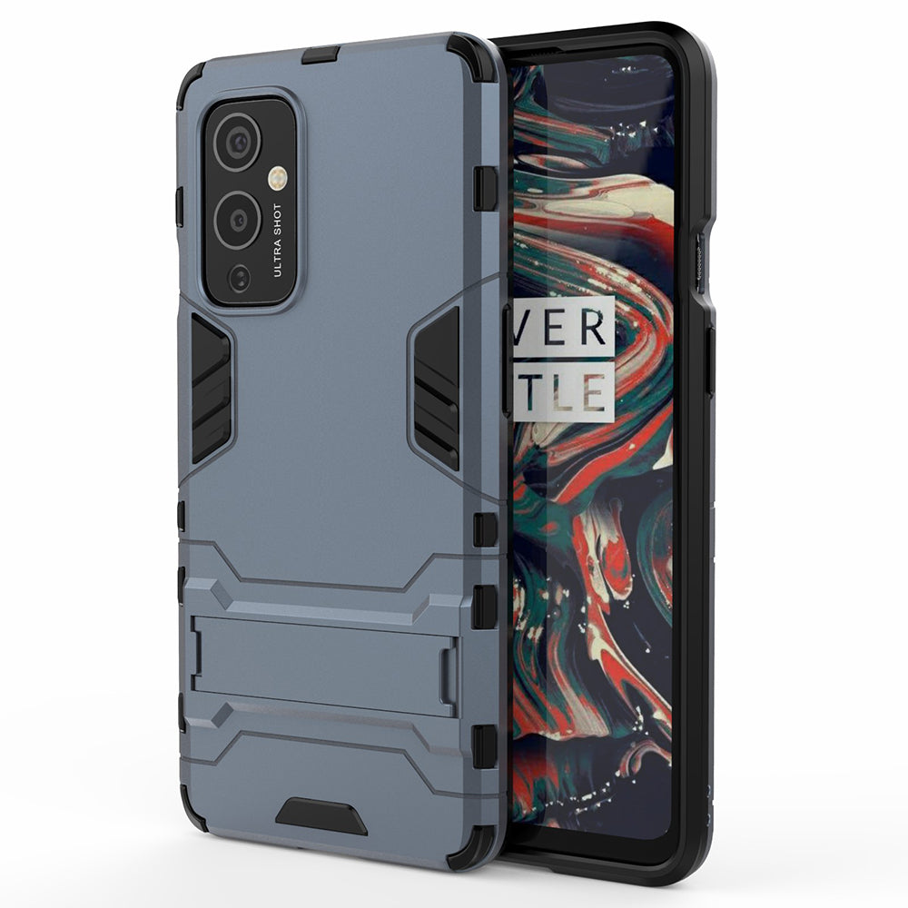 2 in 1 Kickstand Plastic + TPU Hybrid Cover for OnePlus 9 (EU / US Version)