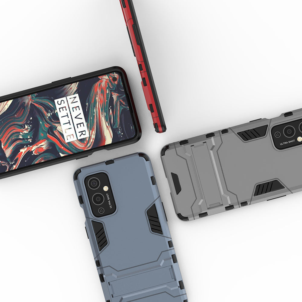 2 in 1 Kickstand Plastic + TPU Hybrid Cover for OnePlus 9 (EU / US Version)