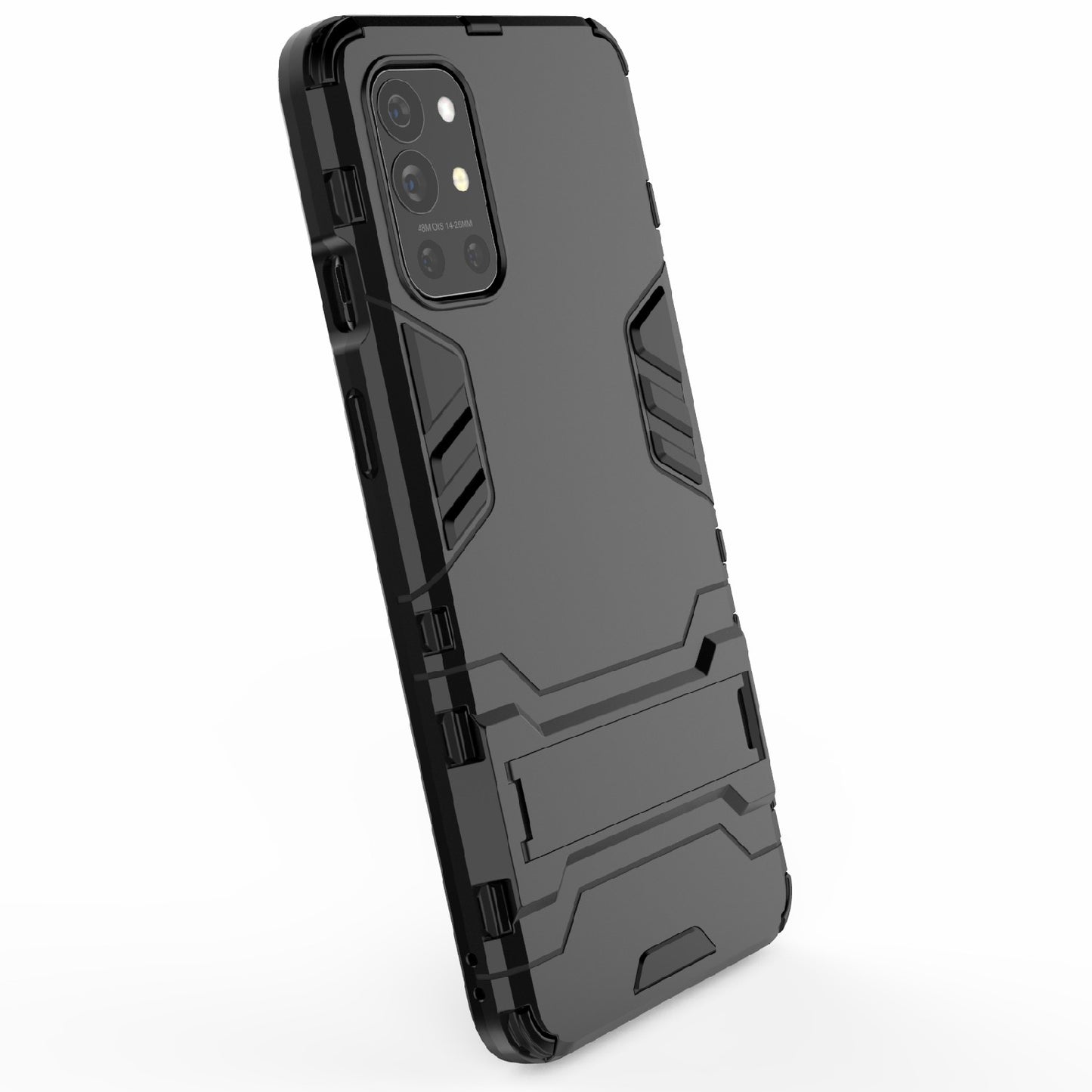 2 in 1 Design Protective PC + TPU Hybrid Phone Cover Case with Kickstand for OnePlus 9R