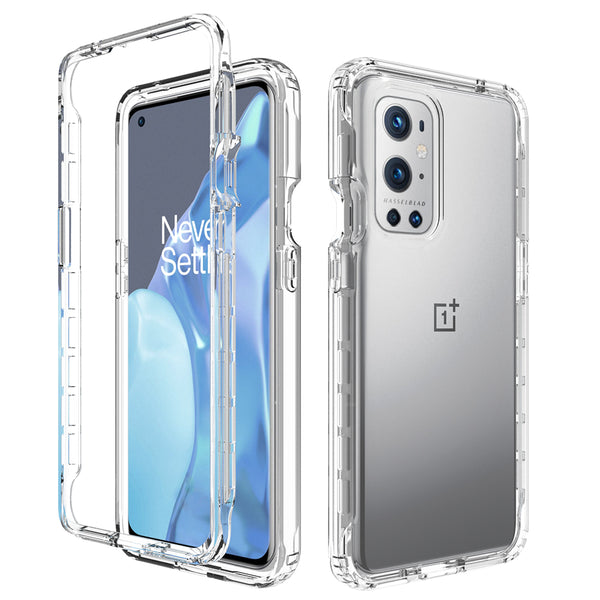 Well-Protected Gradient Color Design Detachable 2-in-1 PC+TPU Phone Case for OnePlus 9 Pro
