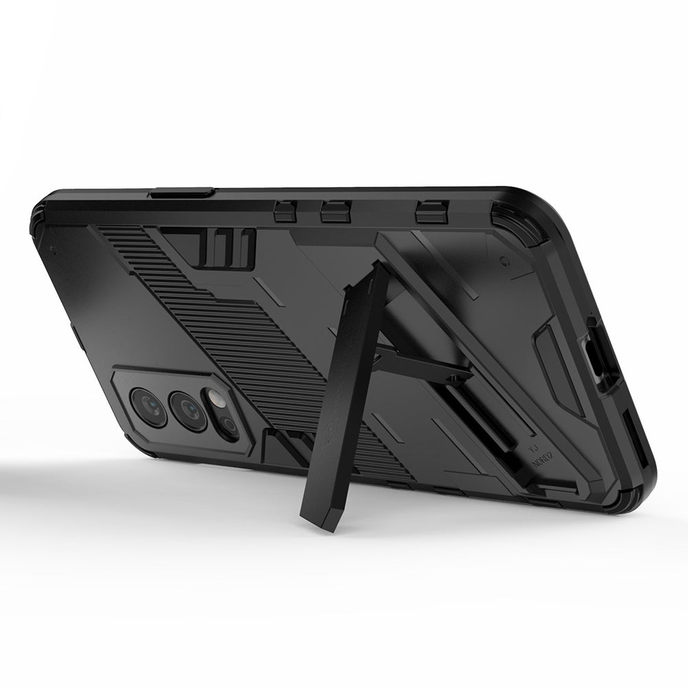 Full-Body Protection Slim Hard PC + Soft TPU Cover with Kickstand for OnePlus Nord 2 5G