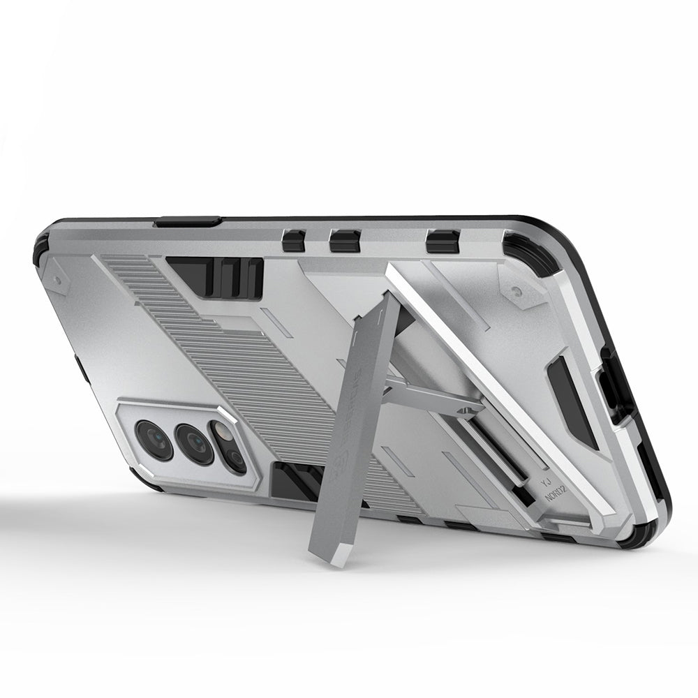Full-Body Protection Slim Hard PC + Soft TPU Cover with Kickstand for OnePlus Nord 2 5G