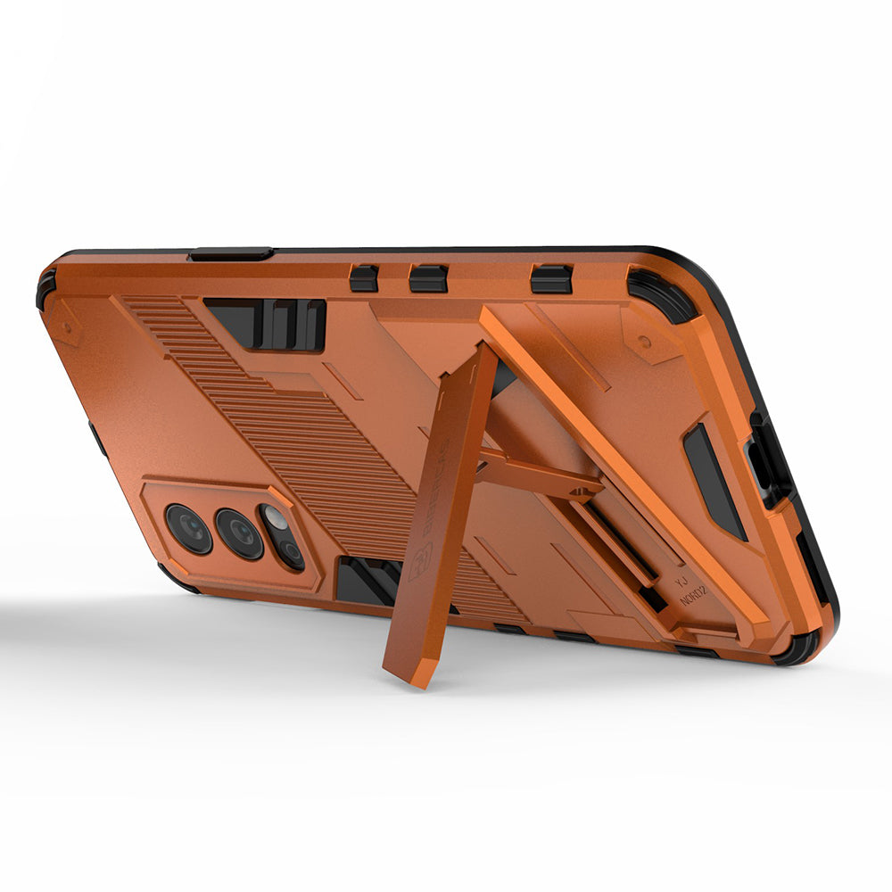 Full-Body Protection Slim Hard PC + Soft TPU Cover with Kickstand for OnePlus Nord 2 5G