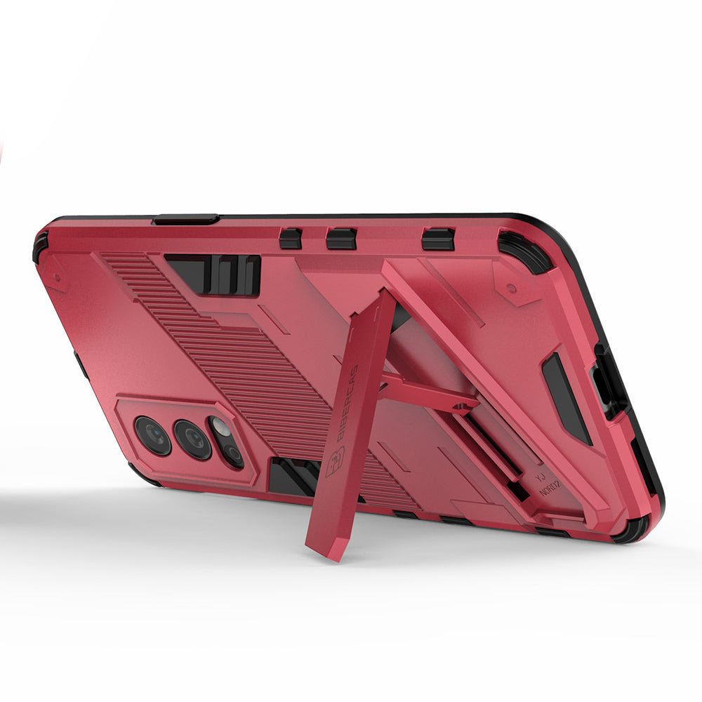 Full-Body Protection Slim Hard PC + Soft TPU Cover with Kickstand for OnePlus Nord 2 5G