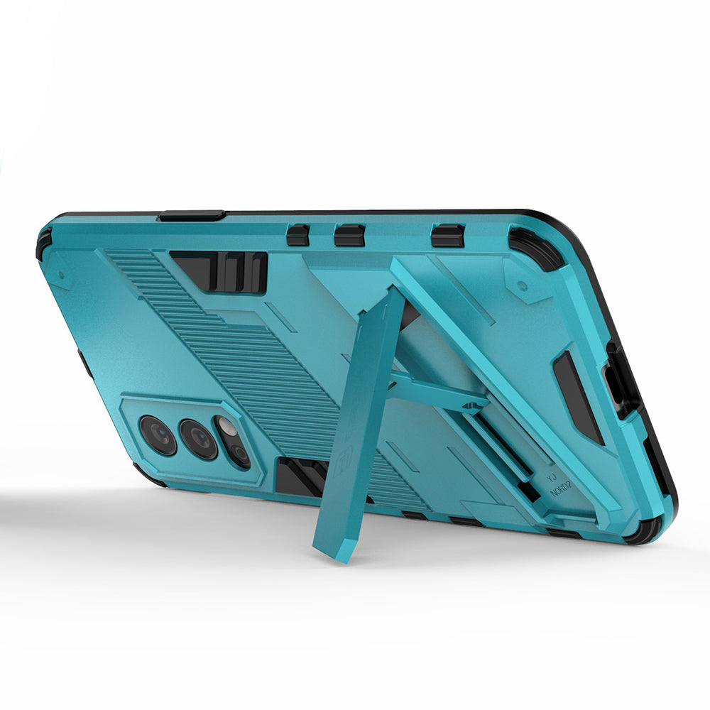 Full-Body Protection Slim Hard PC + Soft TPU Cover with Kickstand for OnePlus Nord 2 5G