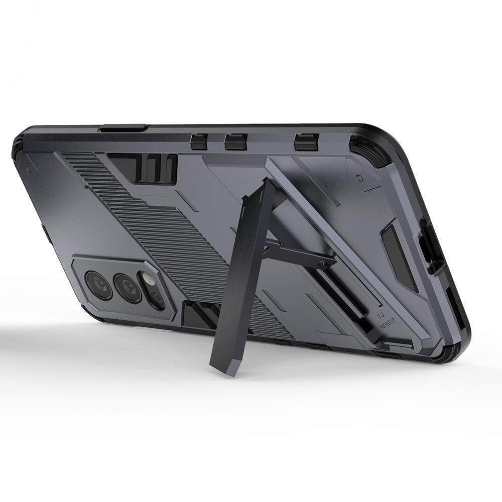 Full-Body Protection Slim Hard PC + Soft TPU Cover with Kickstand for OnePlus Nord 2 5G