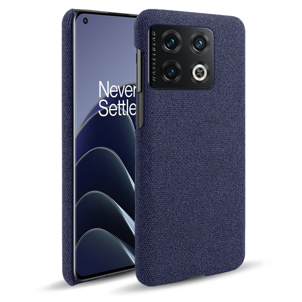 For OnePlus 10 Pro 5G Hard PC + Cloth Back Dual Protection Cover Cushion Anti-Scratch Shockproof Phone Case