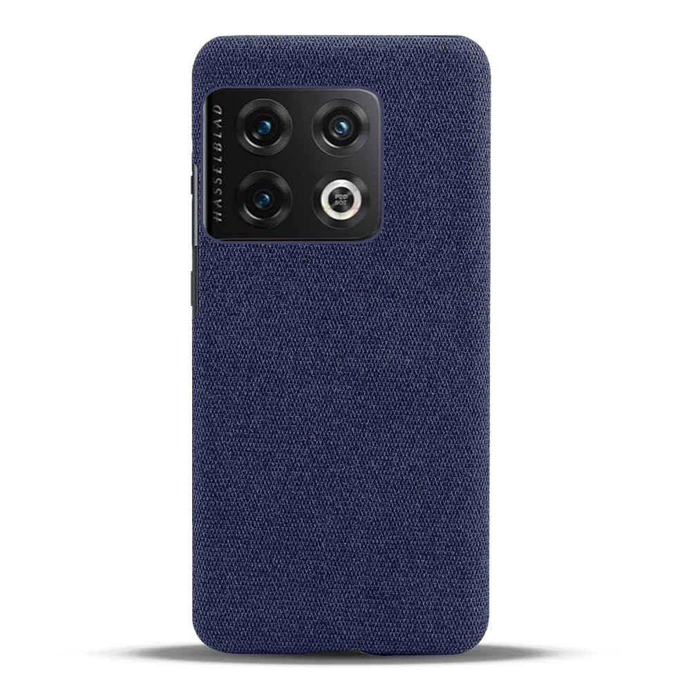 For OnePlus 10 Pro 5G Hard PC + Cloth Back Dual Protection Cover Cushion Anti-Scratch Shockproof Phone Case
