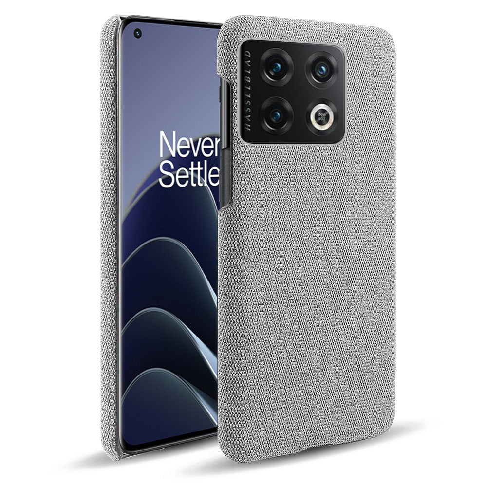 For OnePlus 10 Pro 5G Hard PC + Cloth Back Dual Protection Cover Cushion Anti-Scratch Shockproof Phone Case